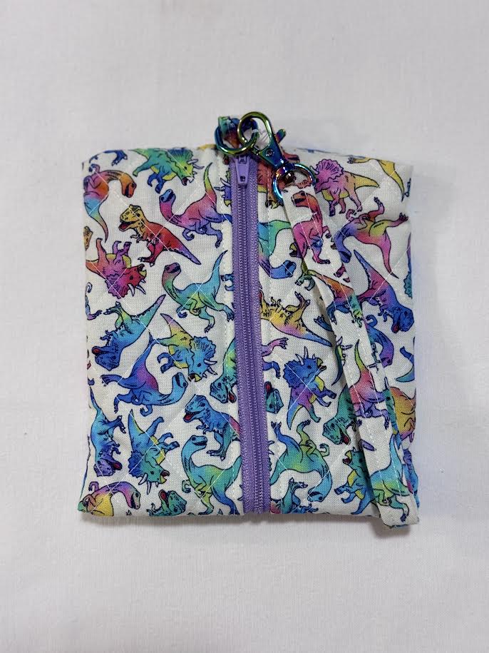 Wristlet - Rainbow Dinosaur