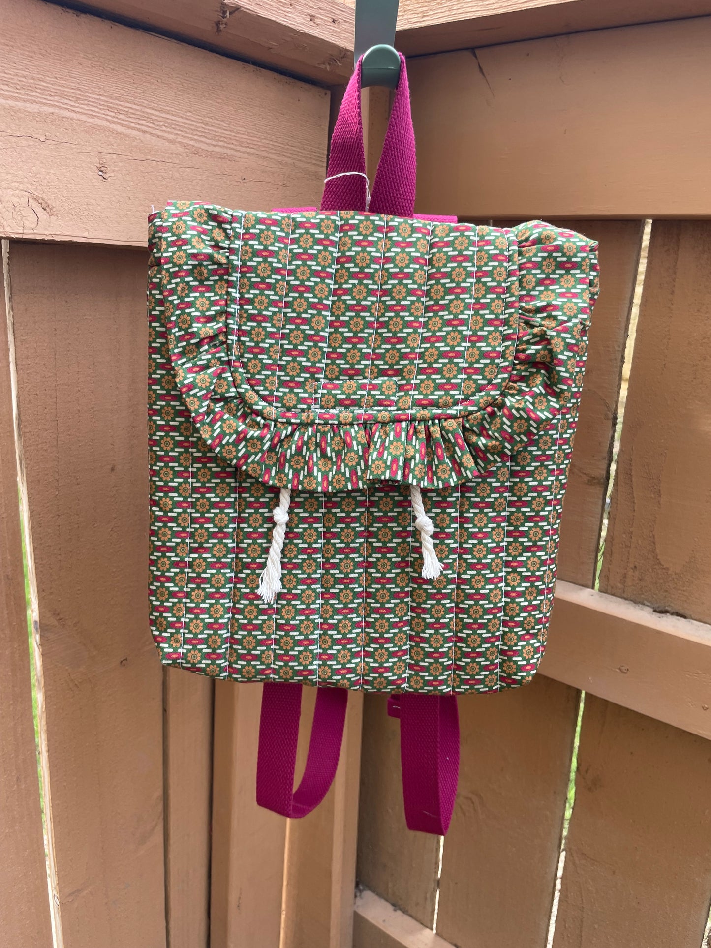 Maroon Mini Backpack