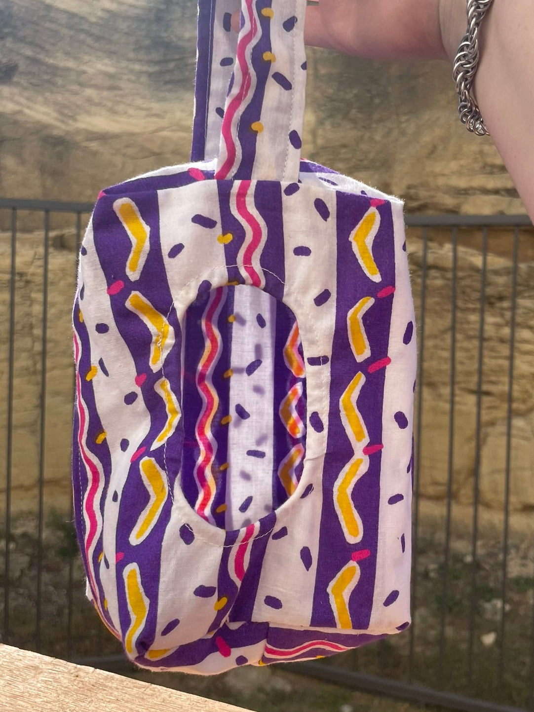 Diaper Wipes Pouch Groovy Purple