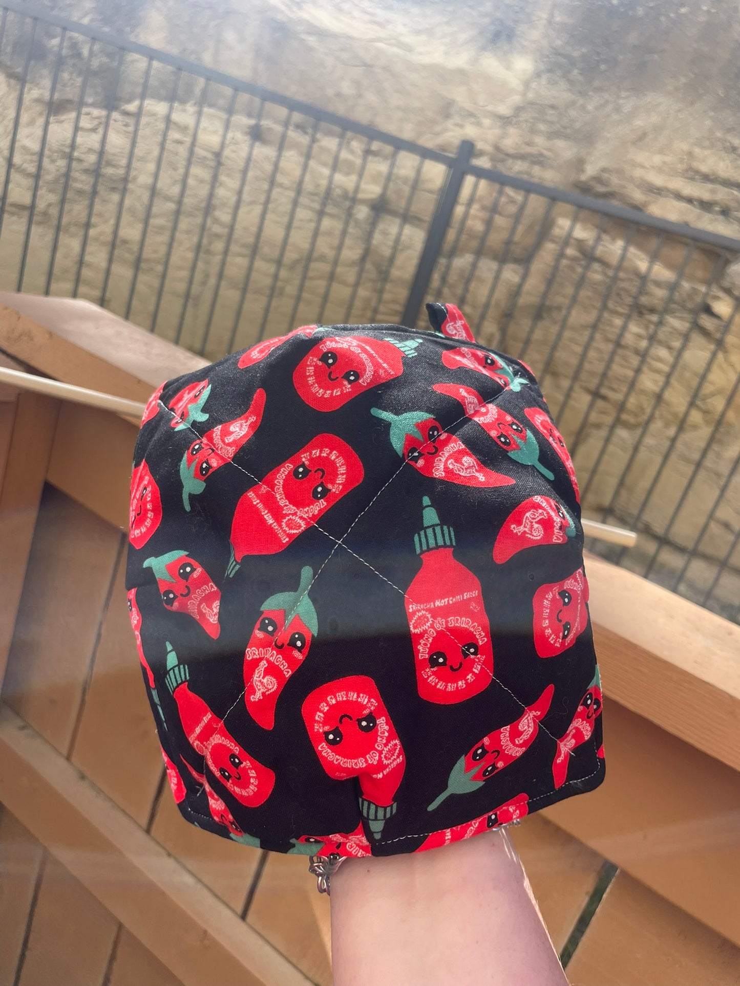 Smiley Sriracha Bowl Cozy