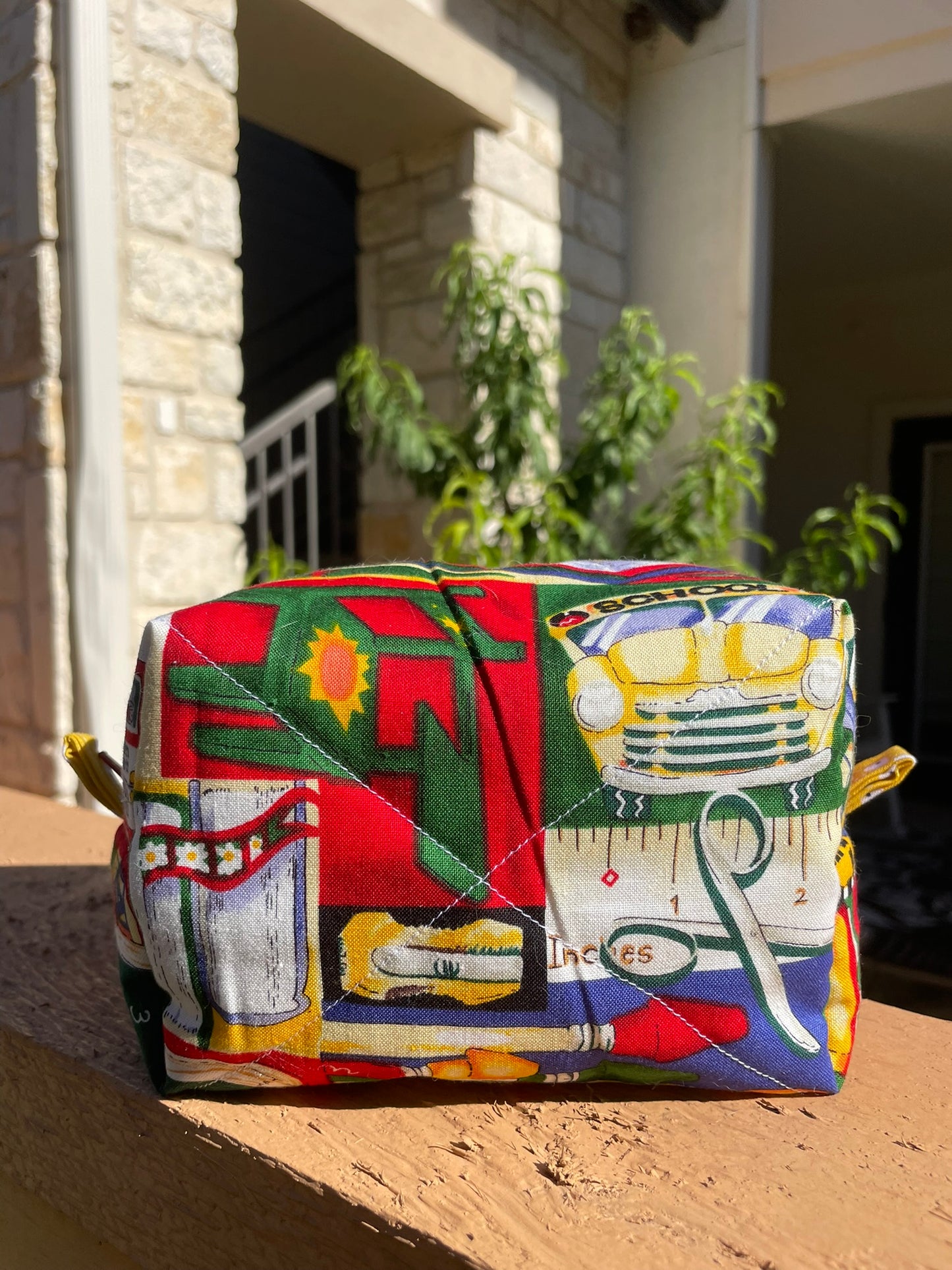 Old School Quilted Pouch