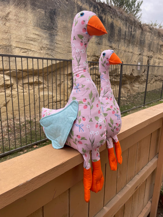 Pink Strawberry Baby Goose