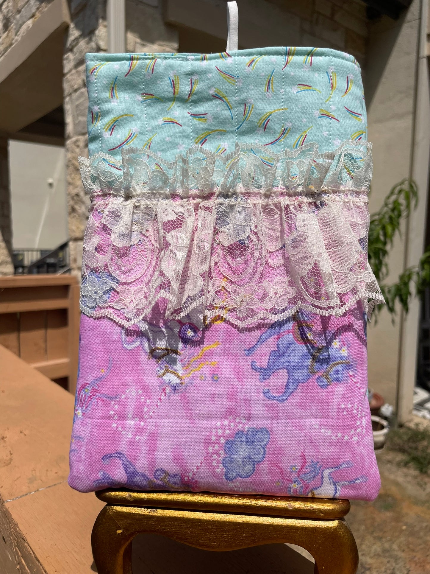 Rainbow Unicorn Book Sleeve - SM