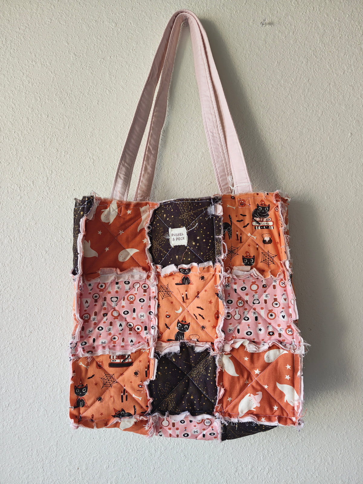 Cutesy Cats Halloween Rag Tote