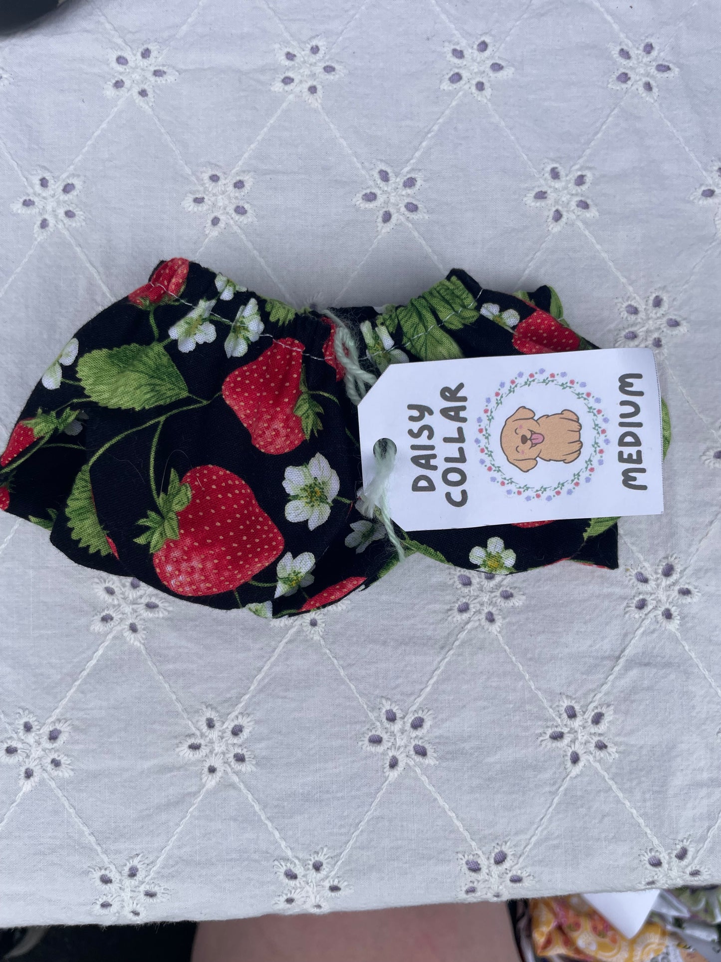 M Daisy Collar - Strawberries