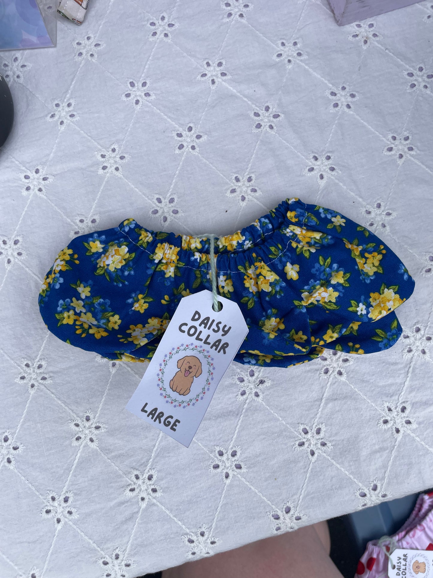 LG Daisy Collar - Blue & Yellow