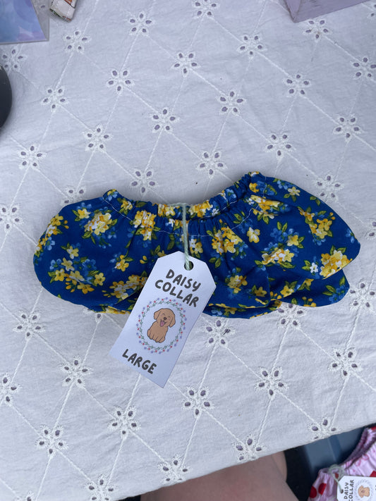 LG Daisy Collar - Blue & Yellow