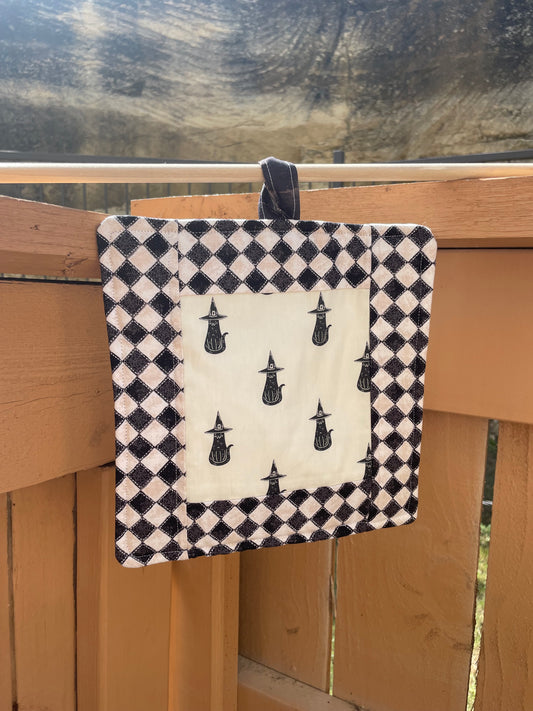 Checkered Cats Hot Pad