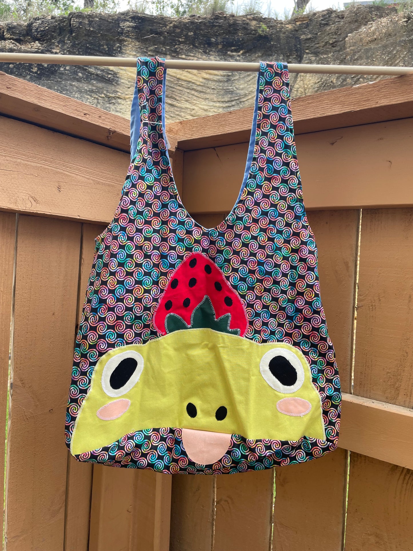 Strawberry Frog Tote