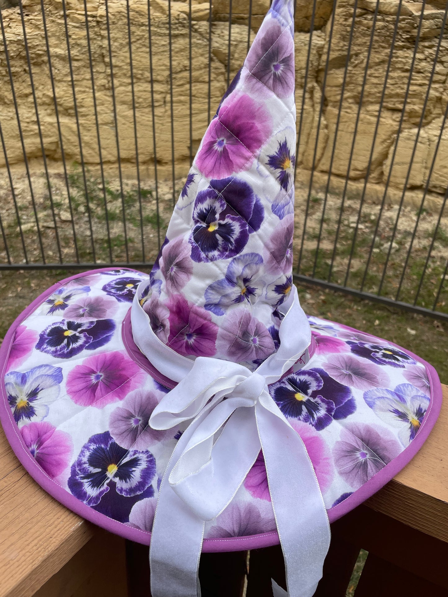 Spring Violets Witch Hat