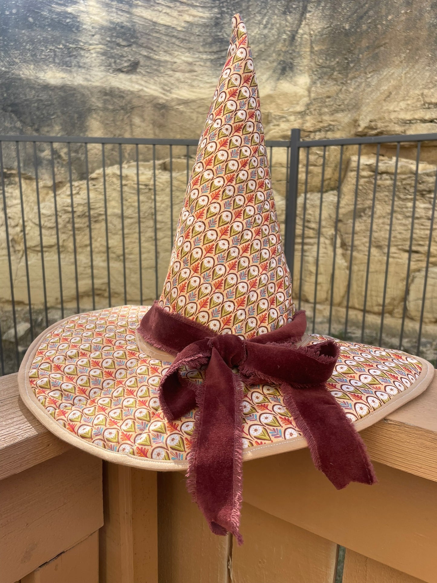 Autumn Quilted Witch Hat