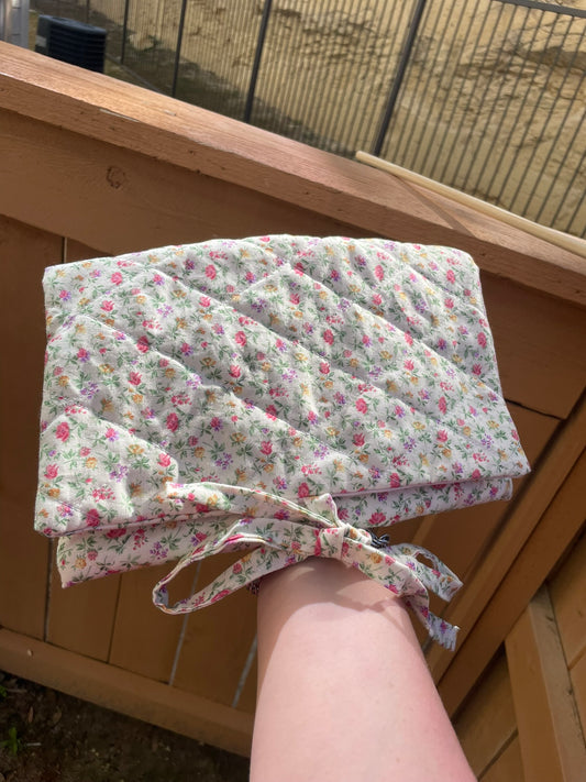 Floral Bow Book Sleeve SM