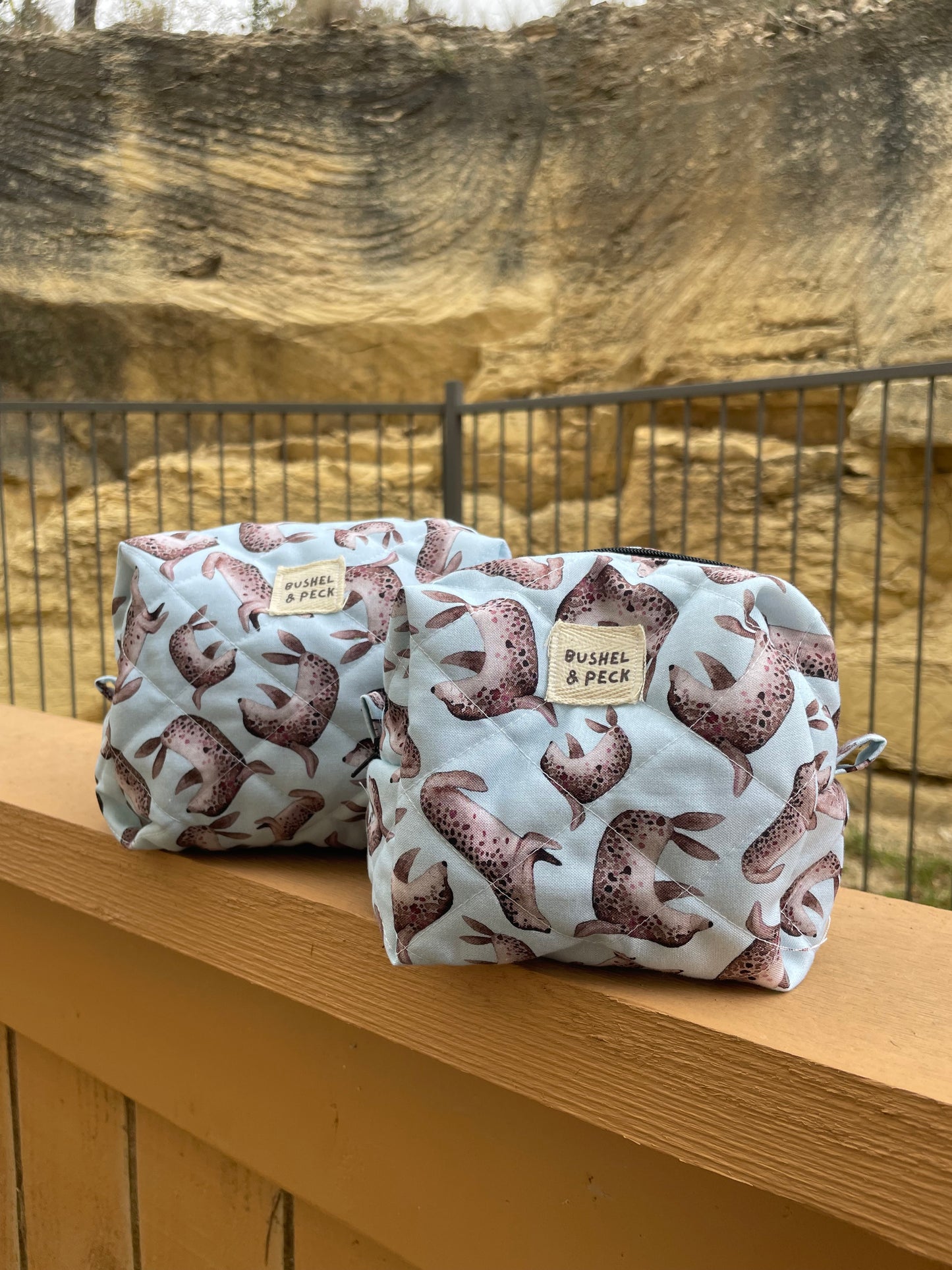 Swimming Seals Boxy Bag