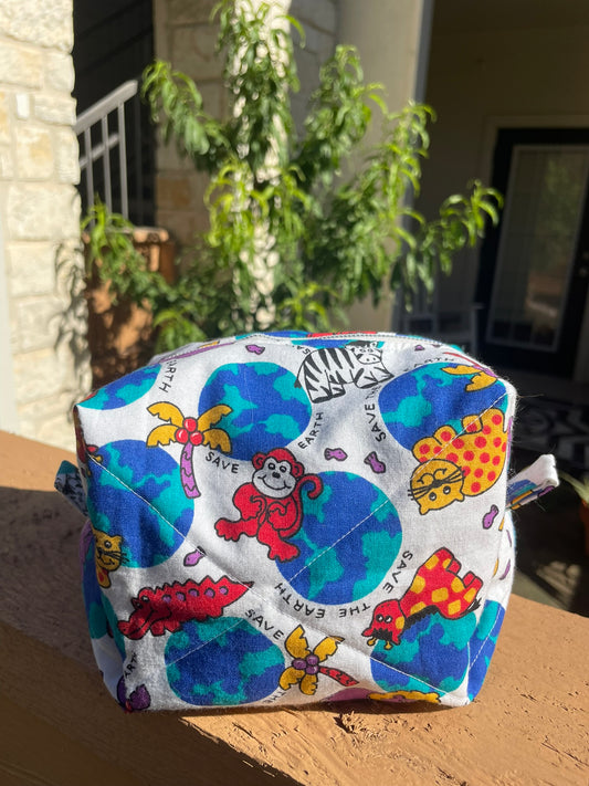 At The Zoo Quilted Pouch