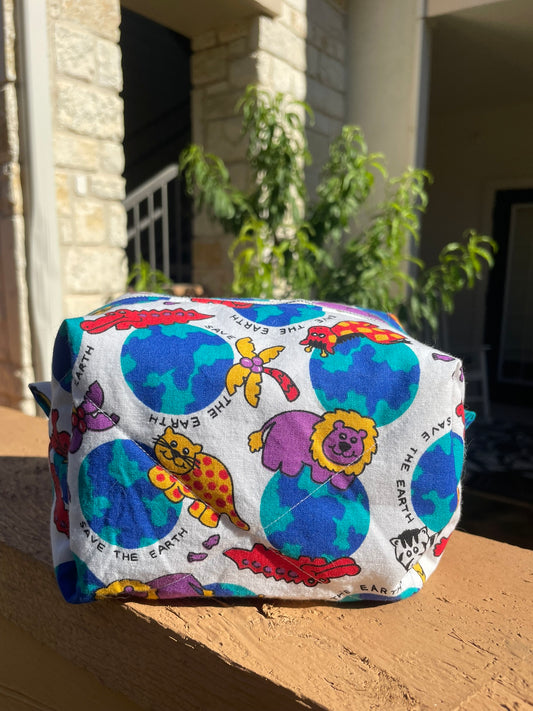 At The Zoo Quilted Pouch