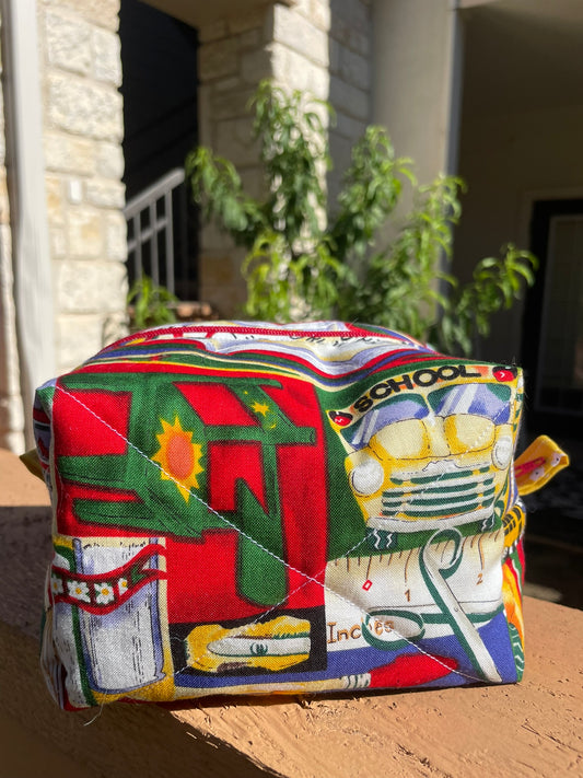 Old School Quilted Pouch