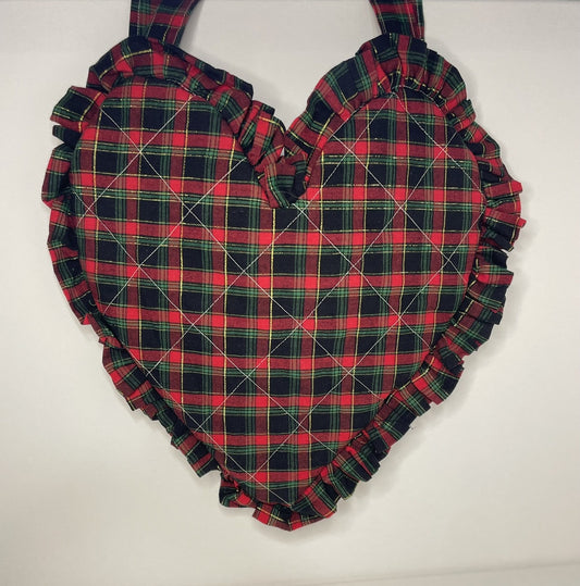 Classic Christmas Heart Tote