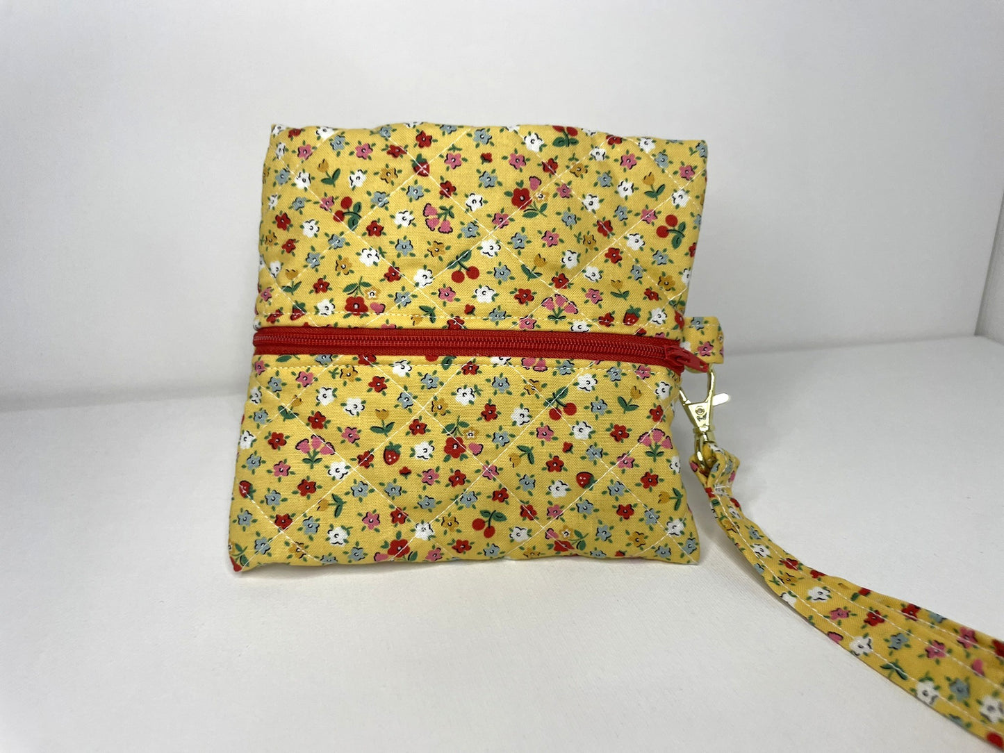 Yellow Flowers Wristlet