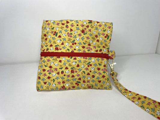 Yellow Flowers Wristlet