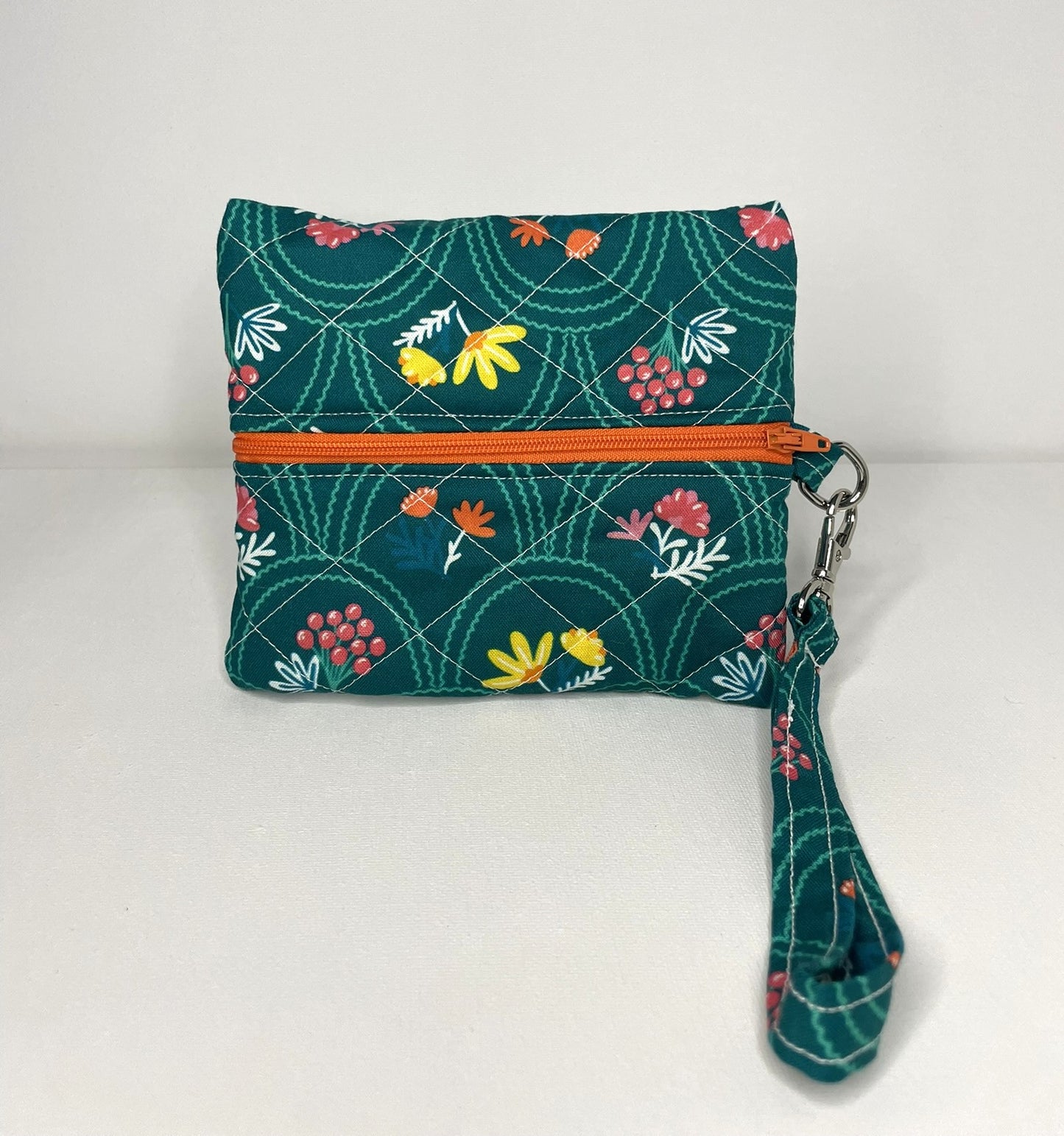 Green Garden Wristlet