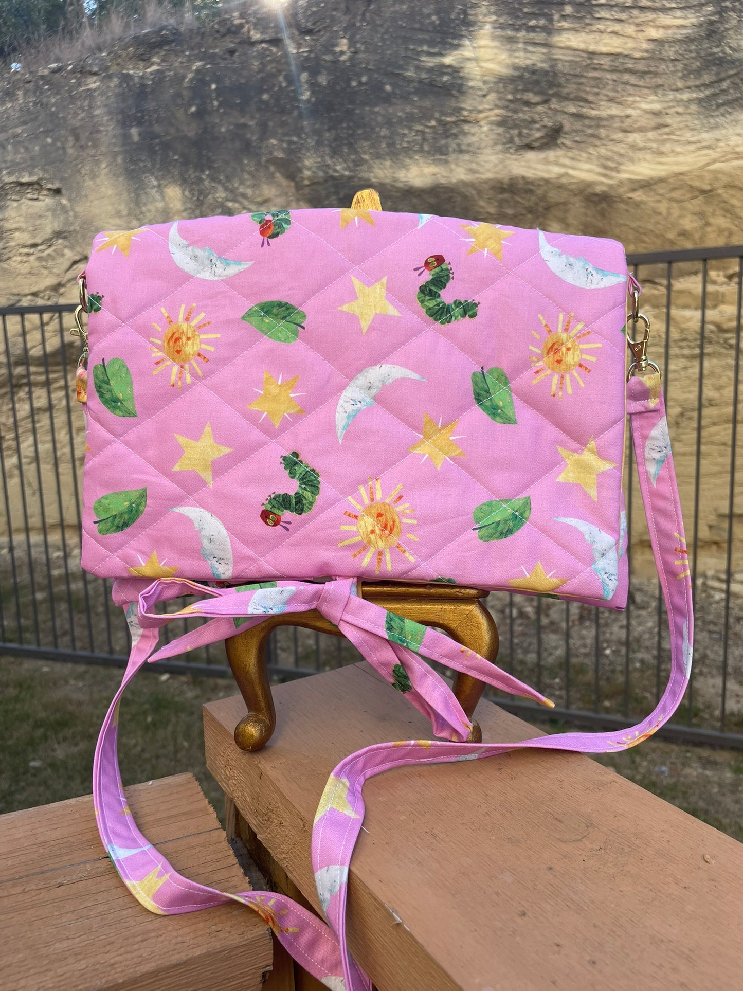 Pink Hungry Caterpillar Book Sleeve