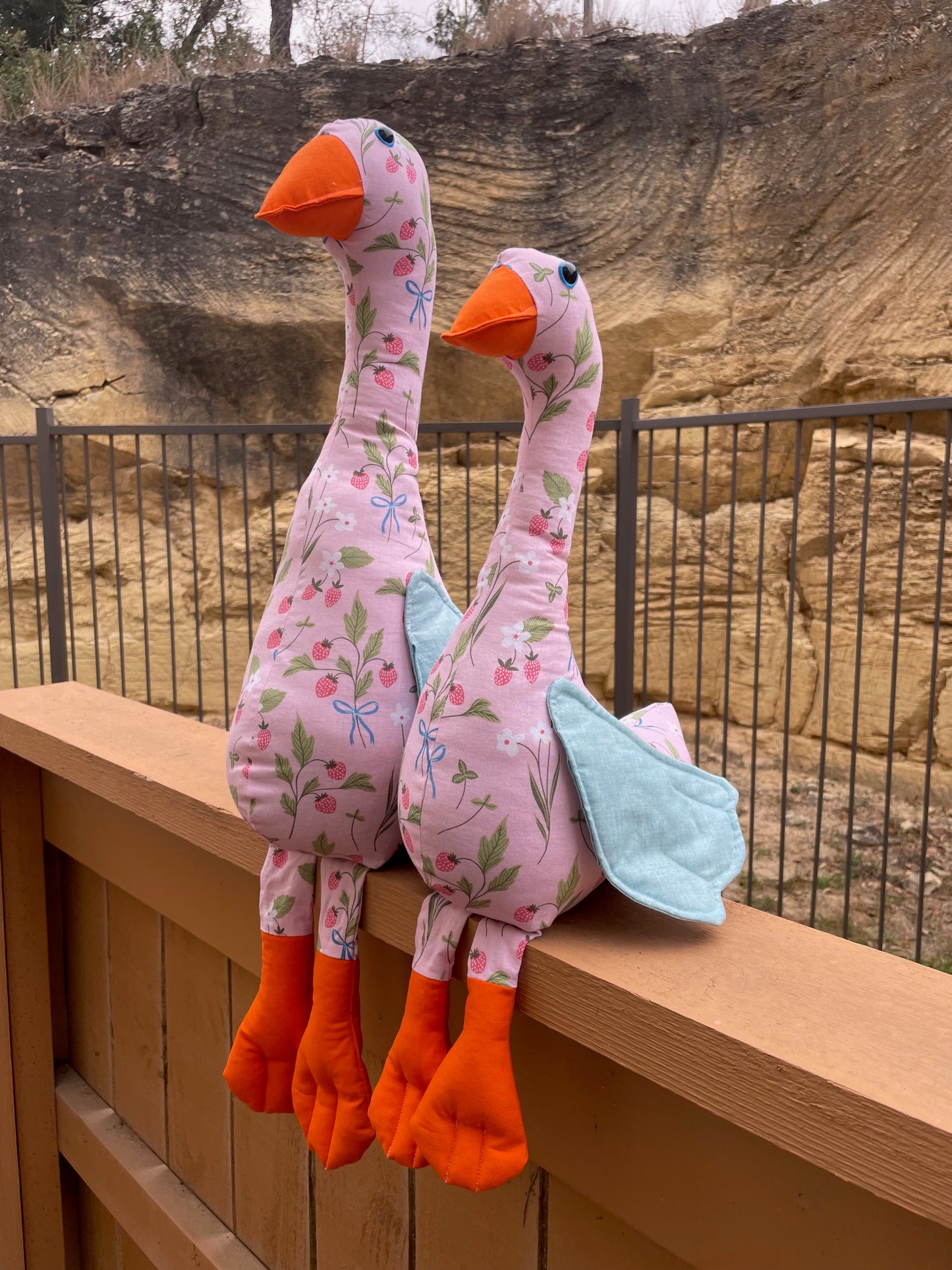 Pink Strawberry Mama Goose