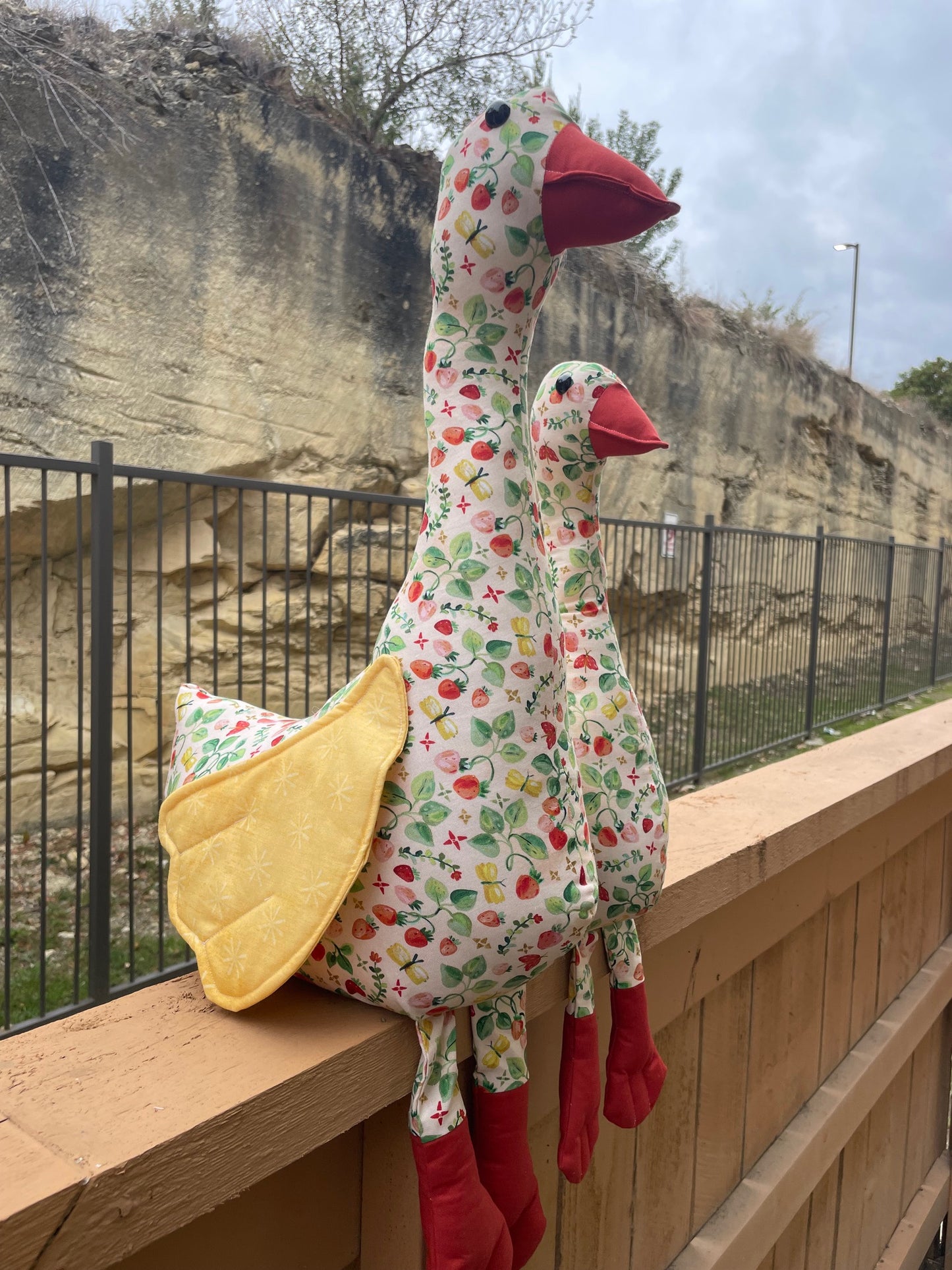 Spring Strawberry Mama Goose