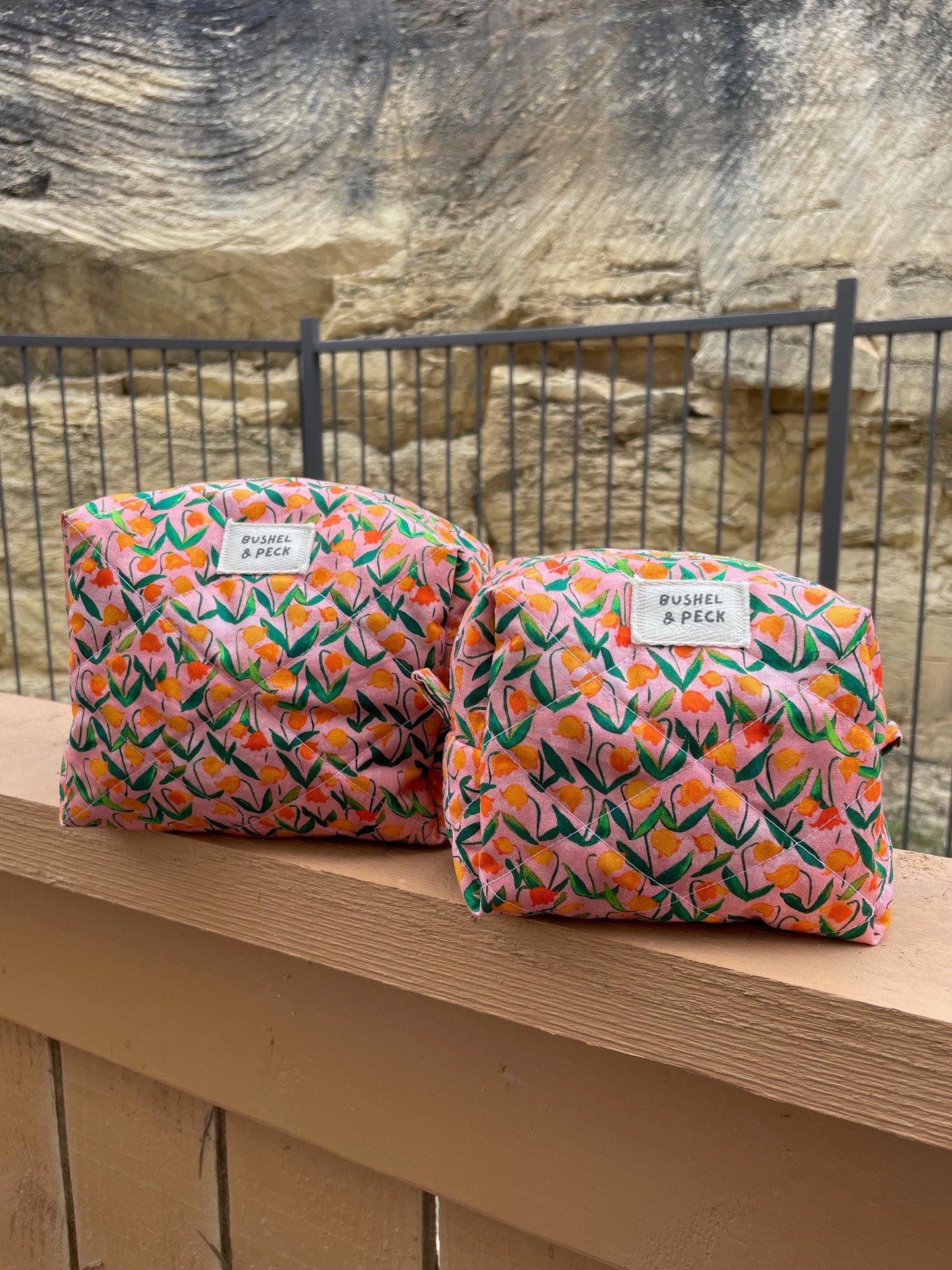 Spring Tulips Boxy Bag - Lg