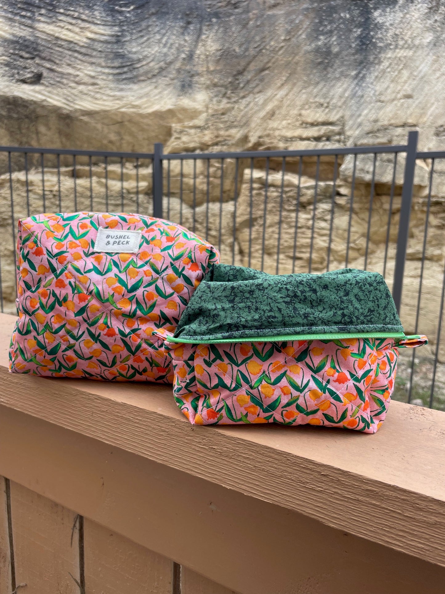 Spring Tulips Boxy Bag - Lg