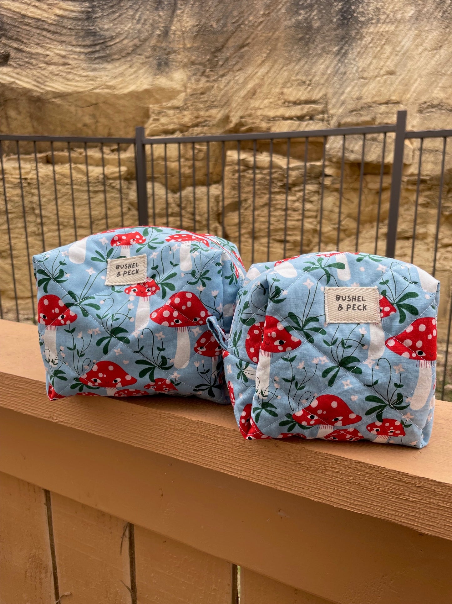 Happy Mushroom Boxy Bag - Lg