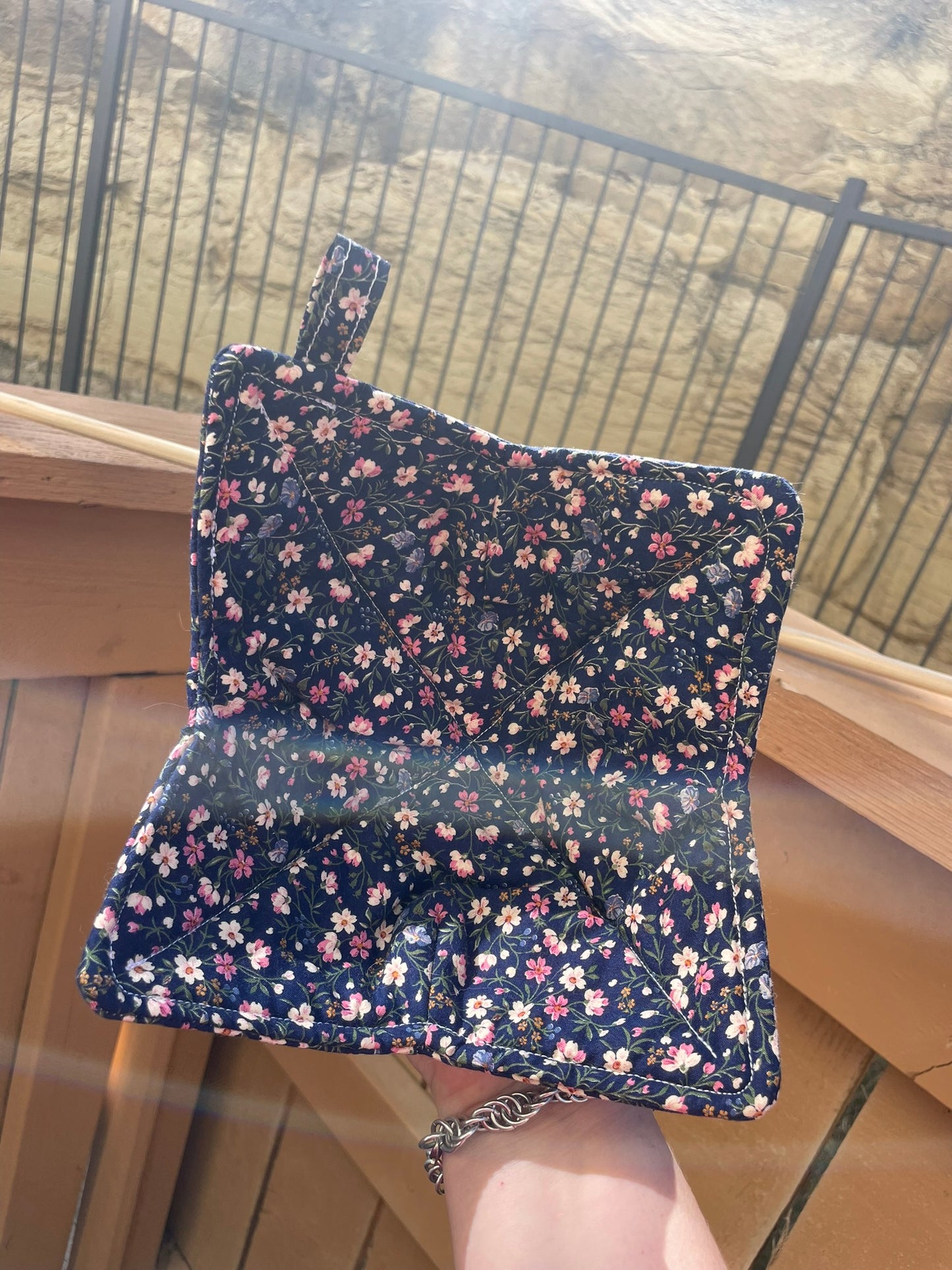 Navy Florals Bowl Cozy