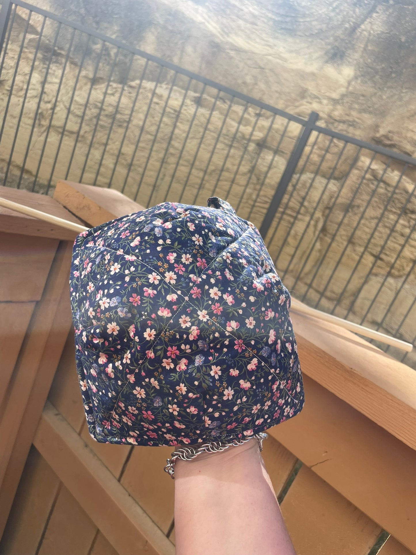 Navy Florals Bowl Cozy