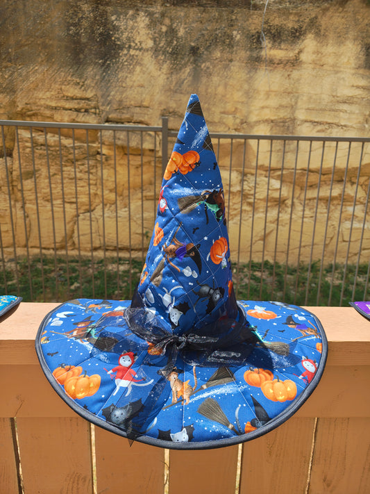 Halloween Cats Witch Hat